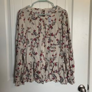 LOFT Peplum Blouse
